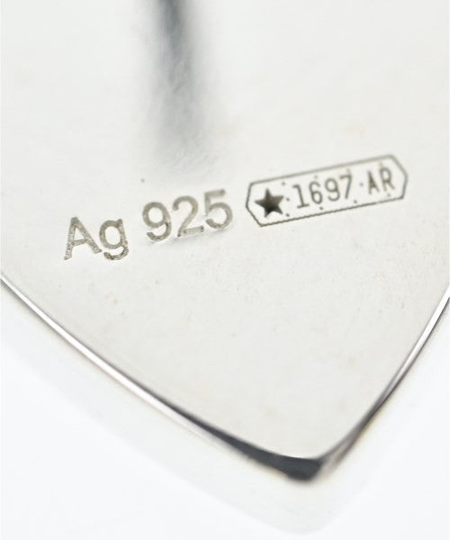 GUCCI Earrings Heart Silver 925 Women Accessory Authentic