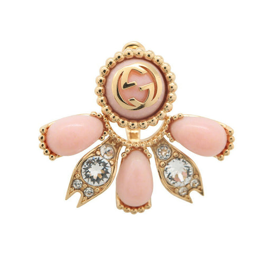 GUCCI Single Earring Interlocking G 2way Pink Women Accessory Authentic