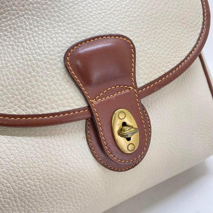 COACH Hand Bag Tote Purse Old 4226 Leather White Authentic