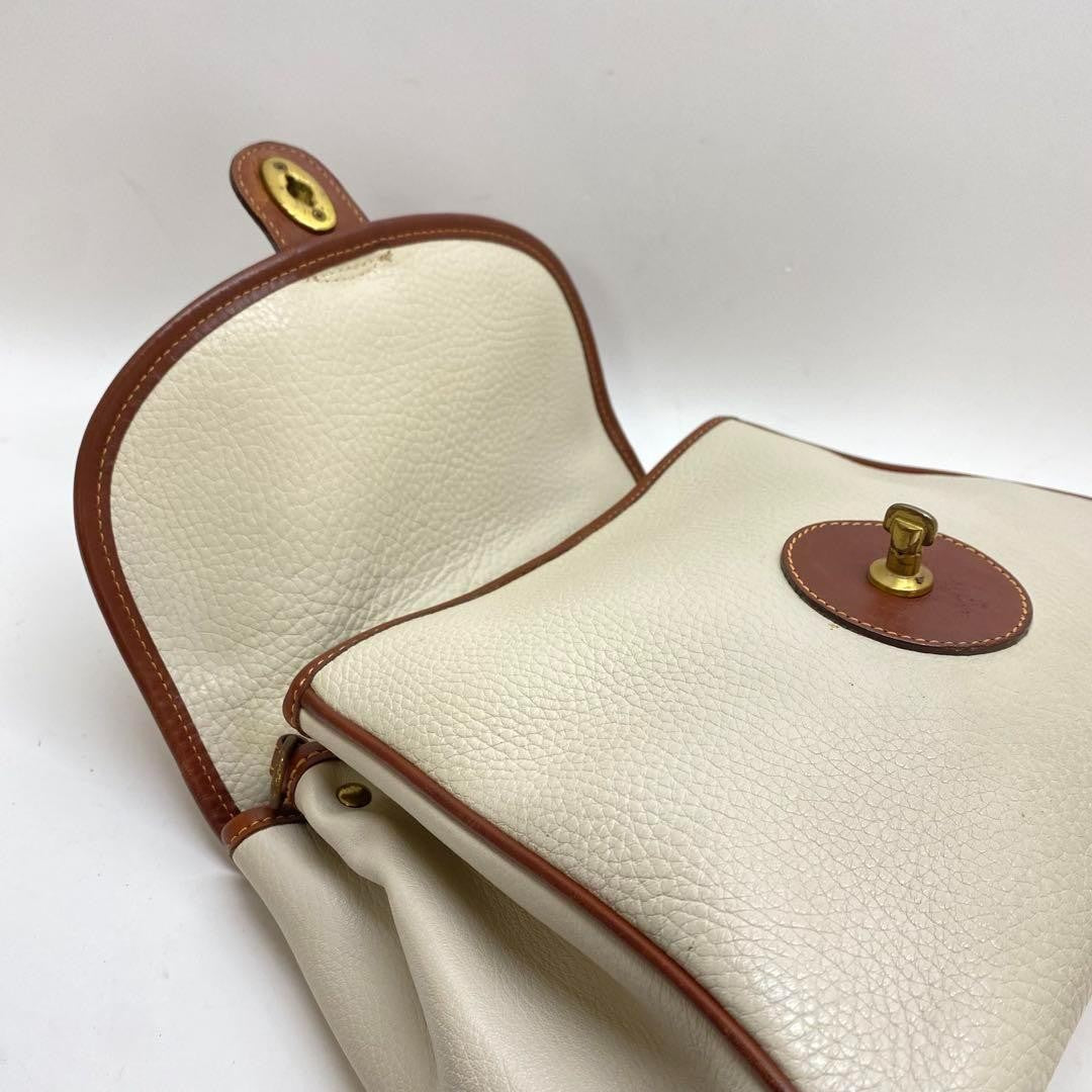 COACH Hand Bag Tote Purse Old 4226 Leather White Authentic