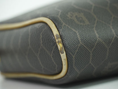 Christian Dior Shoulder Bag Purse Honeycomb PVC Black Authentic