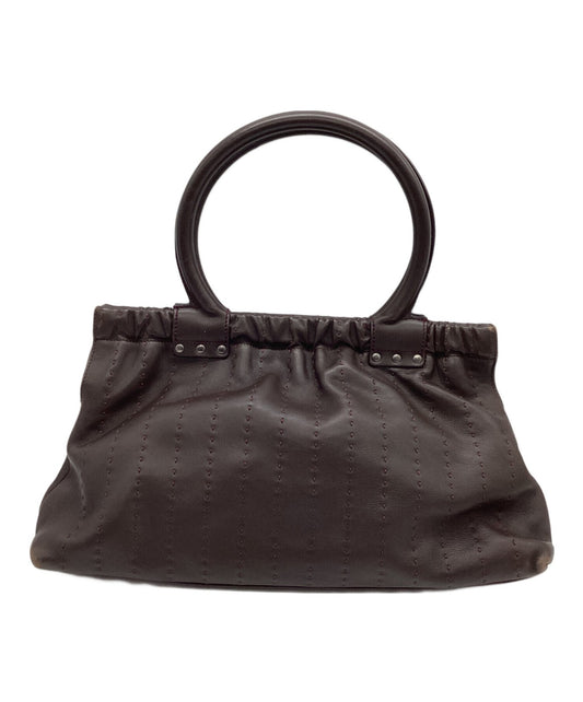 Salvatore Ferragamo handbag Purse Brown  Authentic Women's Men's Used