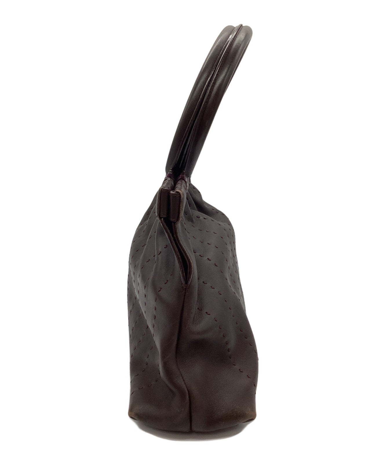 Salvatore Ferragamo handbag Purse Brown  Authentic Women's Men's Used