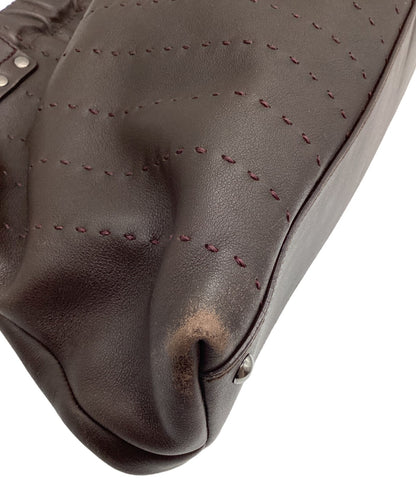 Salvatore Ferragamo handbag Purse Brown  Authentic Women's Men's Used