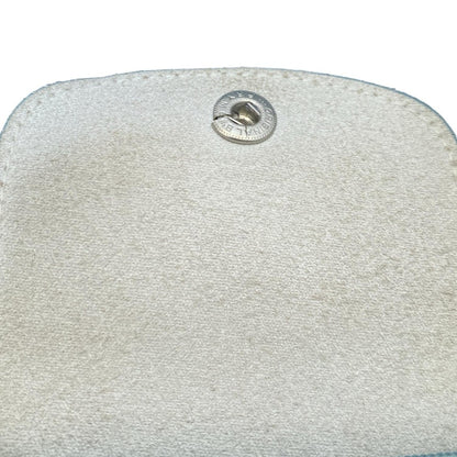 Longchamp handbag Purse light blue Nylon Leather Authentic Used Women's