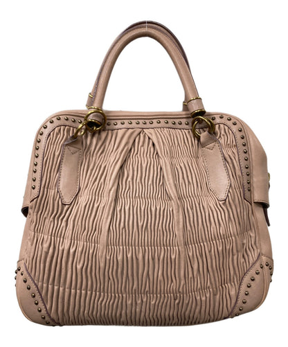 BURBERRY Hand Bag Tote Purse Pink Authentic