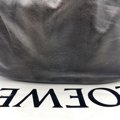 LOEWE Hand Bag Tote Purse Anagram Leather Authentic