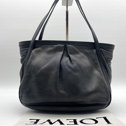 LOEWE Hand Bag Tote Purse Anagram Leather Authentic