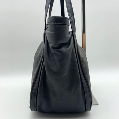 LOEWE Hand Bag Tote Purse Anagram Leather Authentic