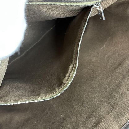 CELINE Hand Bag Tote Purse C Macadam Suede Authentic