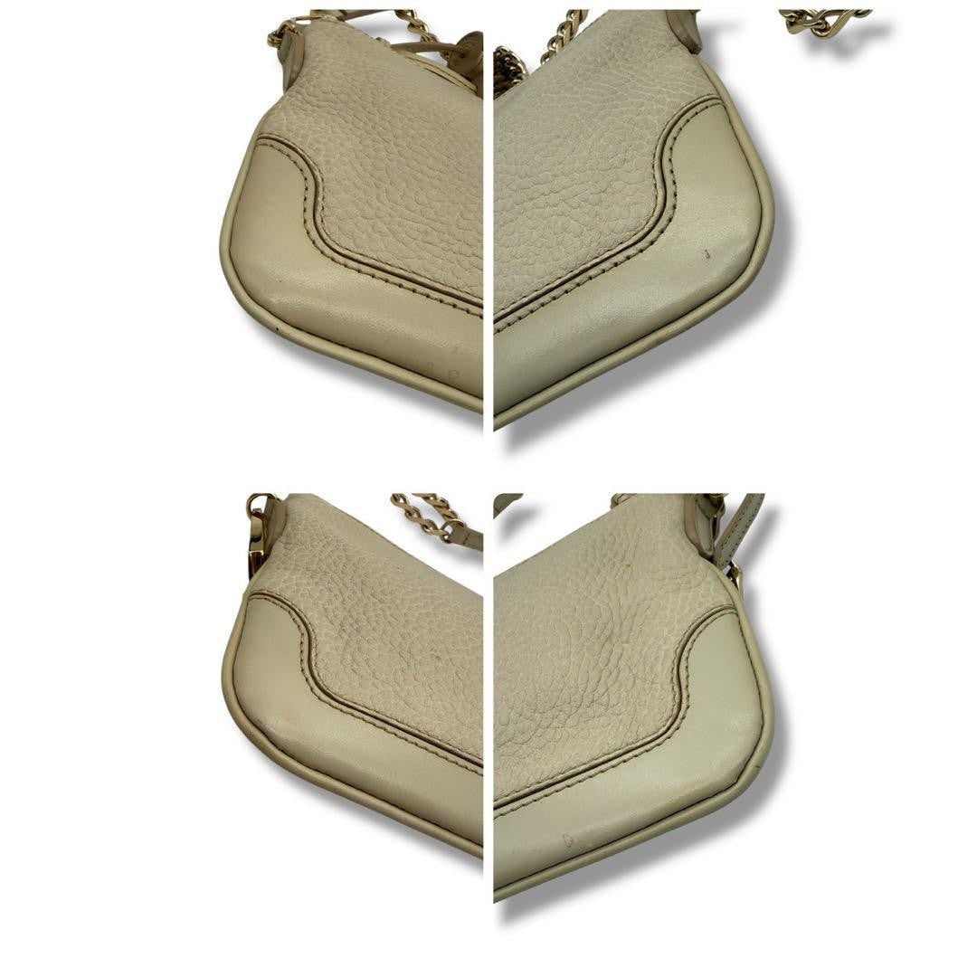 BURBERRY Shoulder Bag Purse Nova Check Leather Beige Authentic
