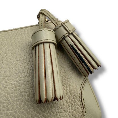 BURBERRY Shoulder Bag Purse Nova Check Leather Beige Authentic