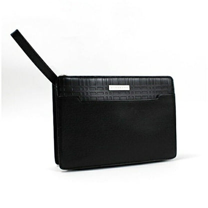 BURBERRY Second bag Business bag Leather Black Authentic