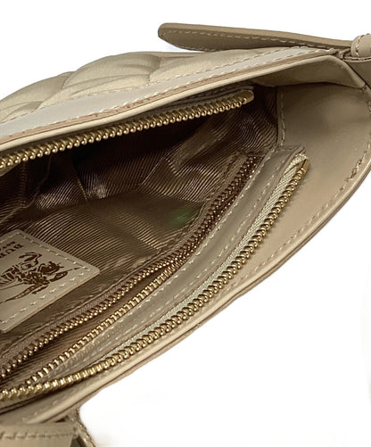 BURBERRY LONDON Hand Bag Tote Purse Quilting Logo Beige Authentic