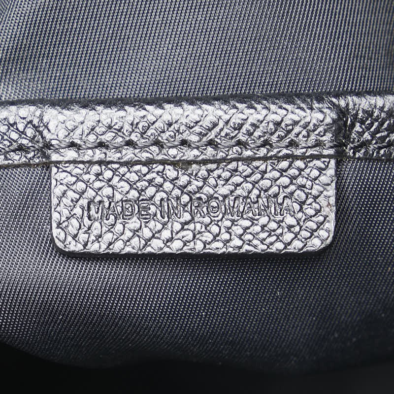 BURBERRY Shoulder Bag Purse Nova Check Nylon Leather Black Authentic