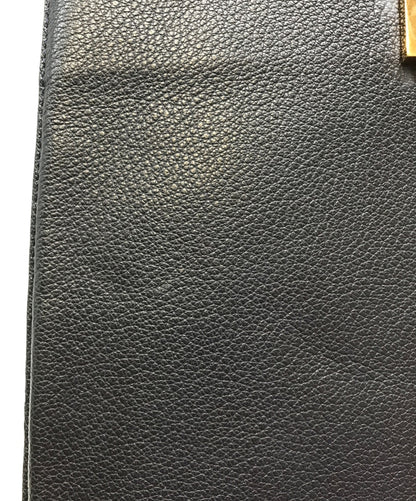 Chloe Hand Bag Tote Purse Chain Leather Black Pink Beige Authentic