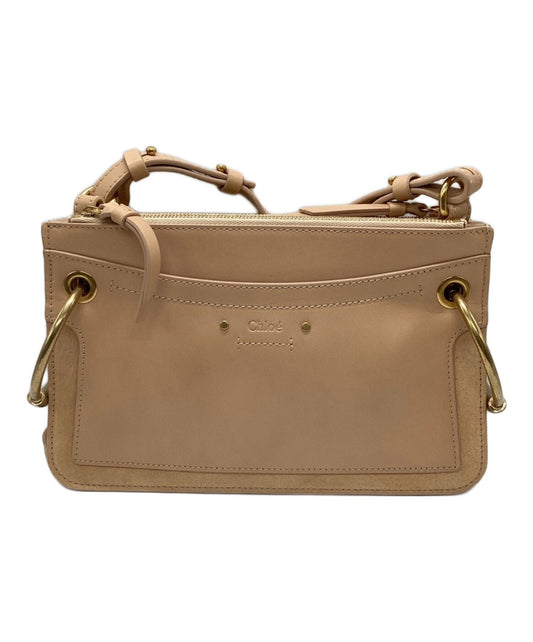 Chloe Body Bag Waist Pouch Ladies Roy Trio Pink Beige Authentic