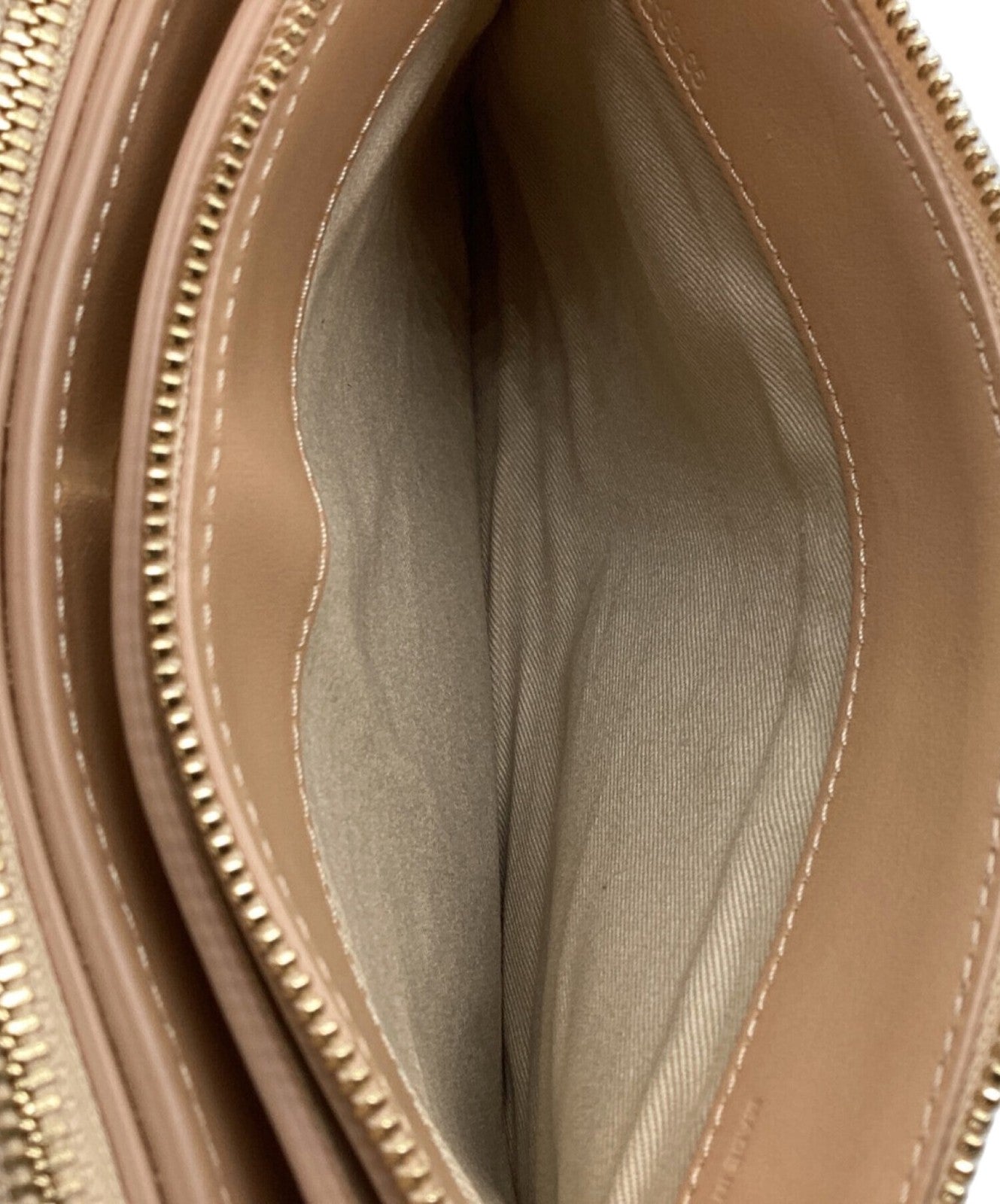 Chloe Body Bag Waist Pouch Ladies Roy Trio Pink Beige Authentic