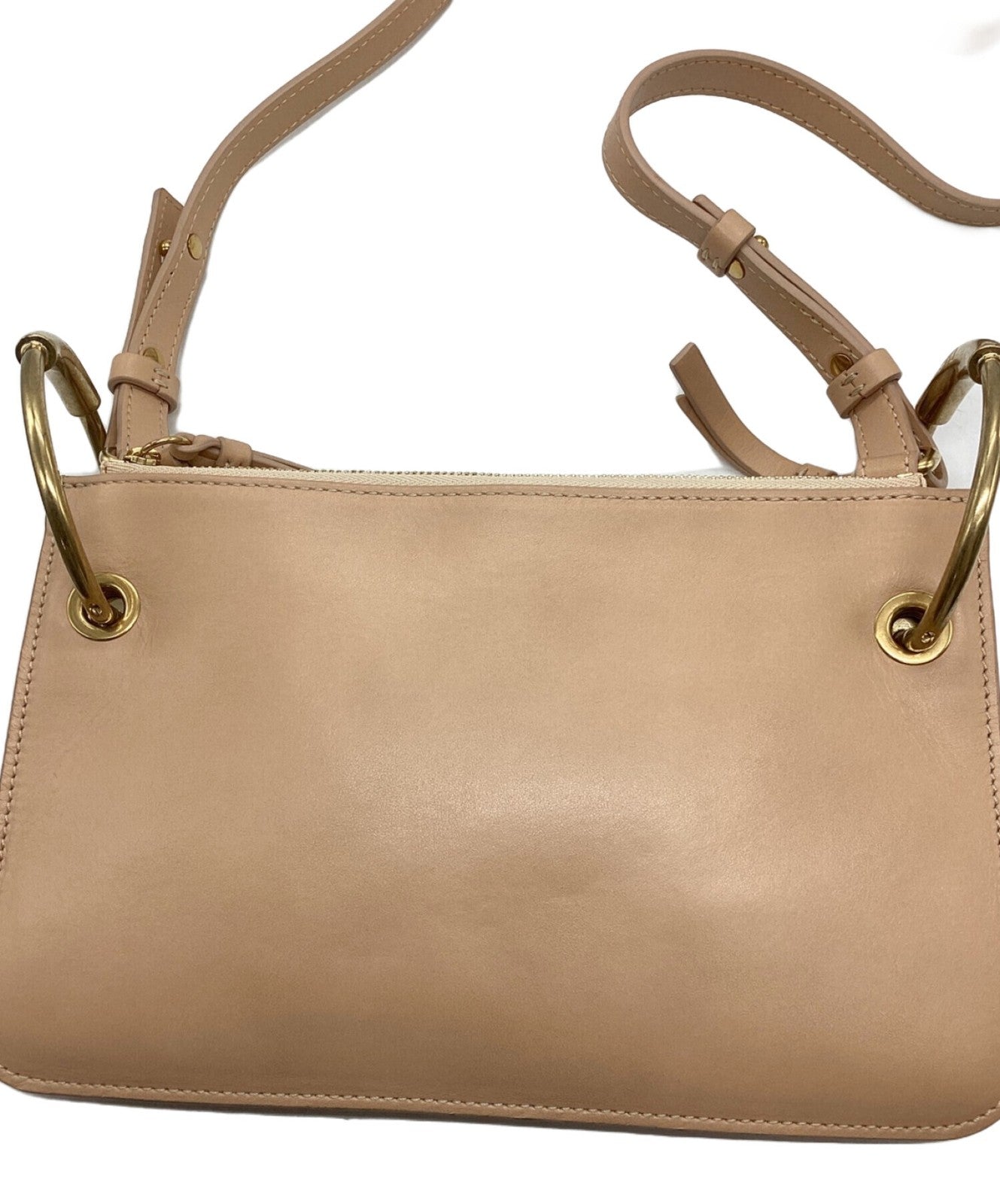Chloe Body Bag Waist Pouch Ladies Roy Trio Pink Beige Authentic