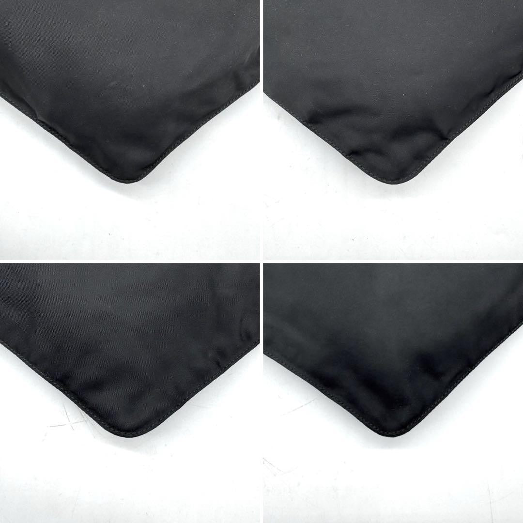 PRADA Body Bag Waist Pouch Logo Nylon Black Authentic