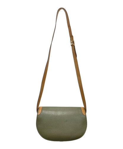 Christian Dior Shoulder Bag Purse CD Green Authentic