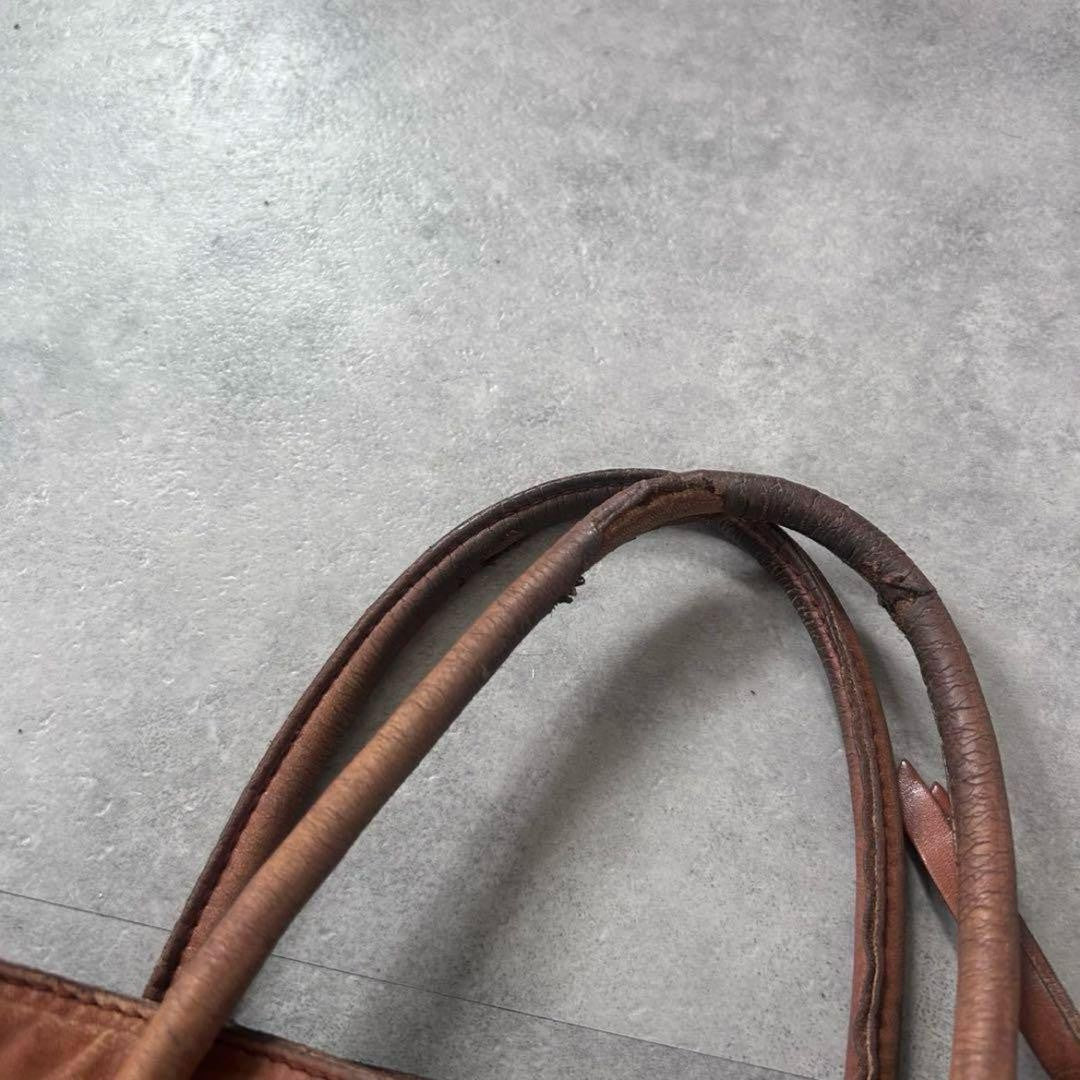 MIU MIU Hand Bag Tote Purse Leather Brown Authentic
