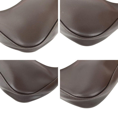 Longchamp Shoulder Bag Purse Accessory Pouch PVC Brown Authentic