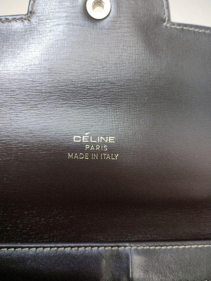 CELINE Shoulder Bag Purse C Macadam Horse carriage Canvas Authentic