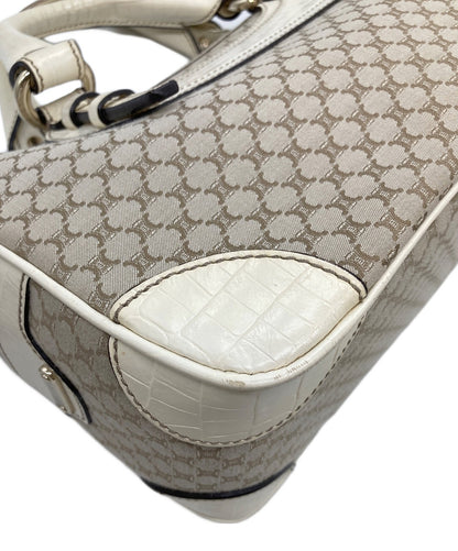 CELINE Hand Bag Tote Purse Macadam Boogie Beige Authentic