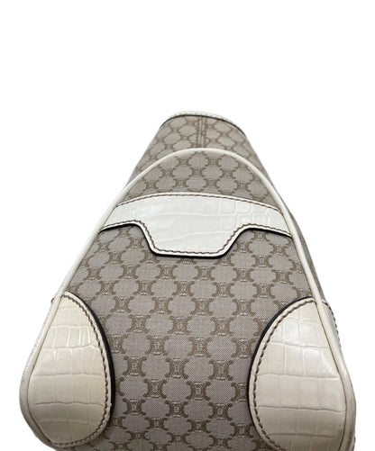 CELINE Hand Bag Tote Purse Macadam Boogie Beige Authentic