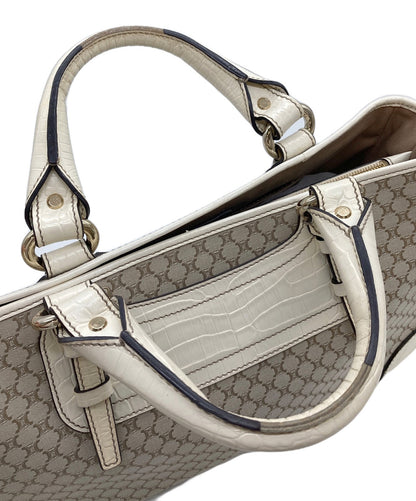 CELINE Hand Bag Tote Purse Macadam Boogie Beige Authentic