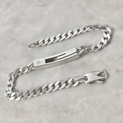 GUCCI Bracelet Bangle Cutout G Silver AG925 Women Accessory Authentic