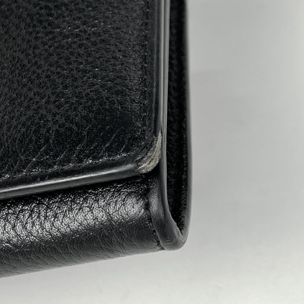 BALENCIAGA Shoulder Bag Purse Logo Leather Black Authentic