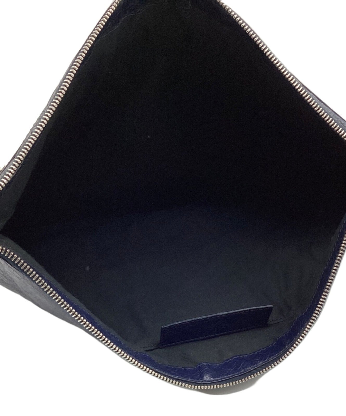 BALENCIAGA Clutch Bag Second Bag Navy Authentic