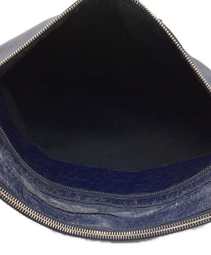 BALENCIAGA Clutch Bag Second Bag Navy Authentic