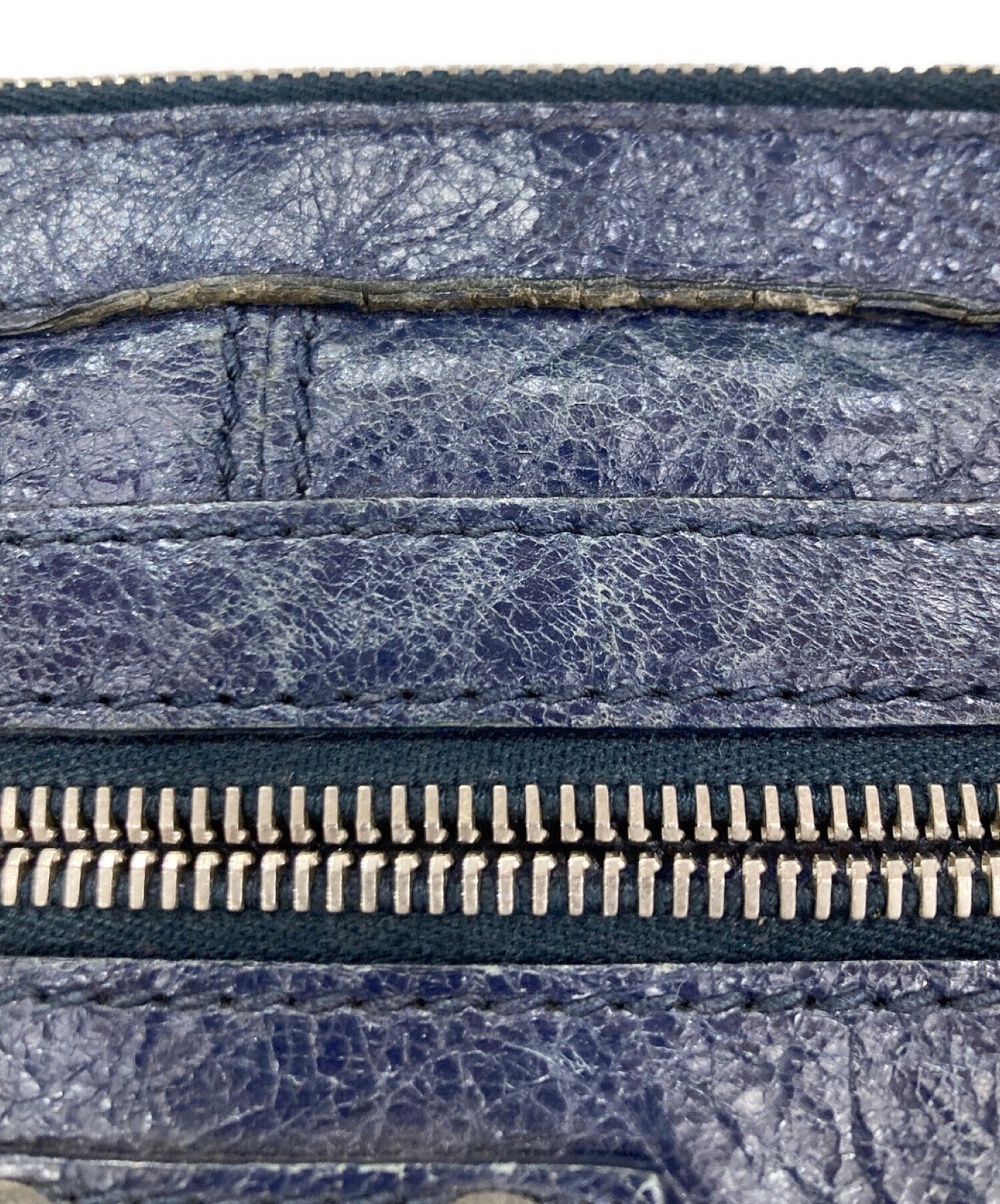 BALENCIAGA Clutch Bag Second Bag Navy Authentic