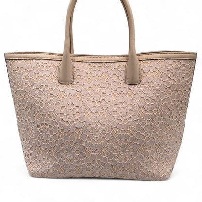 Dolce & Gabbana Hand Bag Tote Purse Lace Pink Authentic