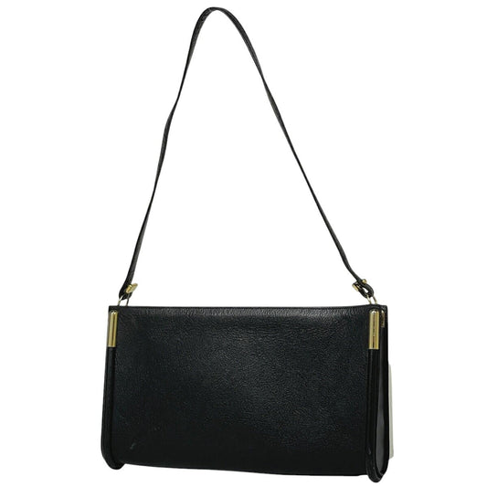 Christian Dior Shoulder Bag Purse Leather Black Authentic