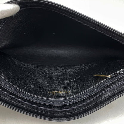 Christian Dior Shoulder Bag Purse Leather Black Authentic