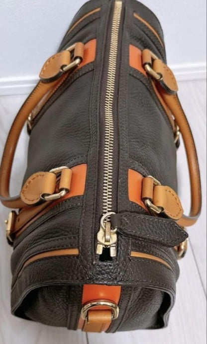 BURBERRY Hand Bag Tote Purse Purse Logo Leather Used Authentic Unisex