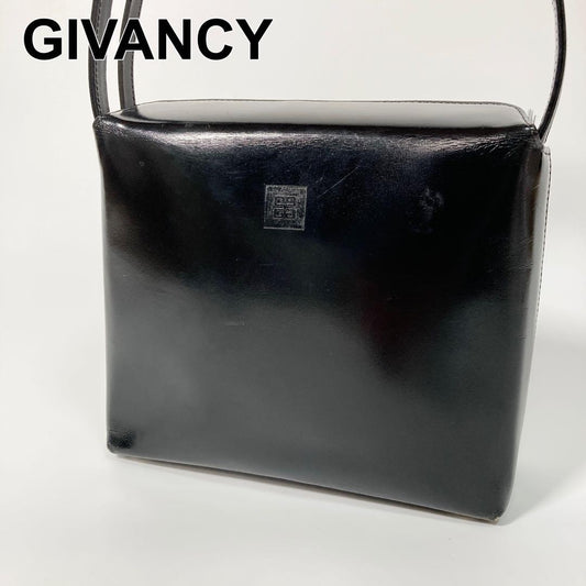 GIVENCHY Black Hand Bag Tote Purse Leather Authentic