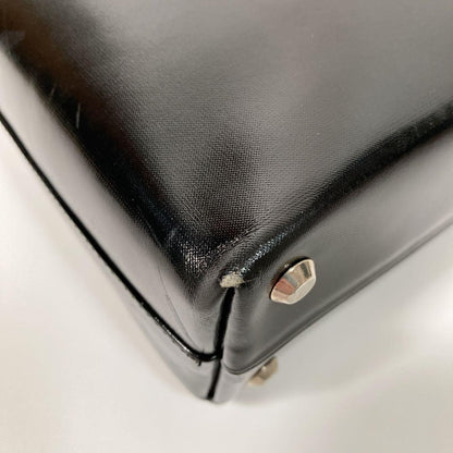 GIVENCHY Black Hand Bag Tote Purse Leather Authentic