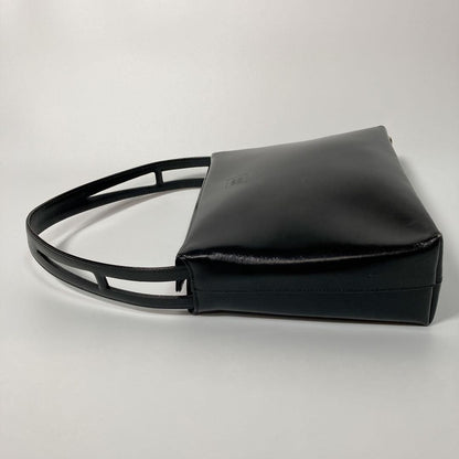 GIVENCHY Black Hand Bag Tote Purse Leather Authentic