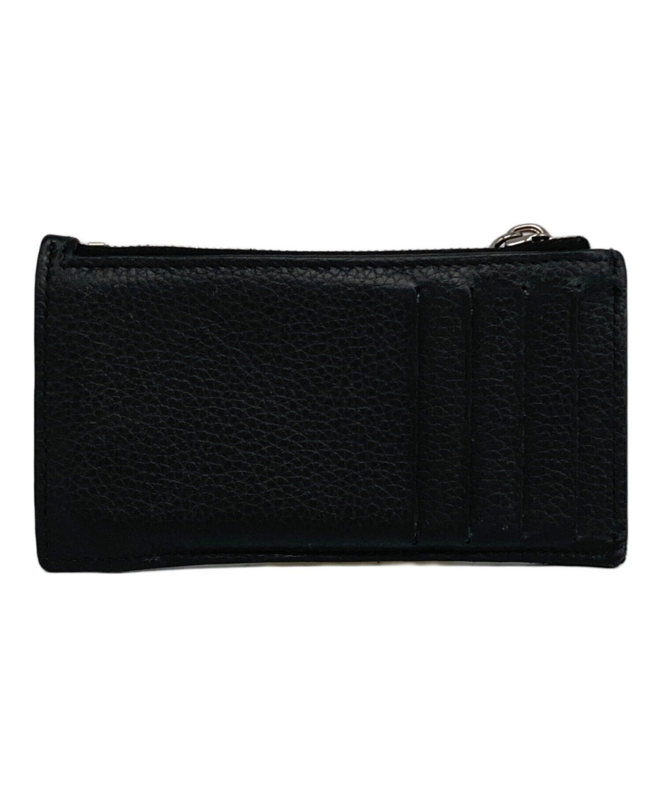 Christian Dior Coin Case Card Holder Wallet Purse Compact Trotter Black Auth