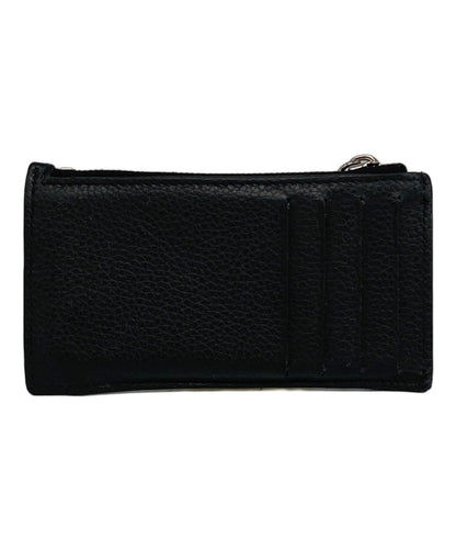 Christian Dior Coin Case Card Holder Wallet Purse Compact Trotter Black Auth