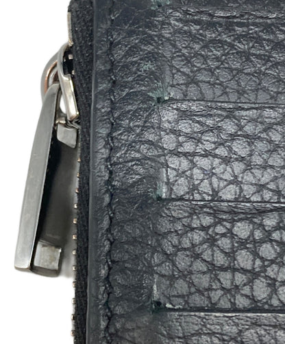 Christian Dior Coin Case Card Holder Wallet Purse Compact Trotter Black Auth