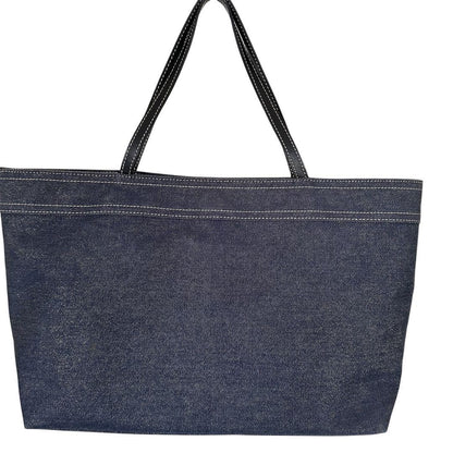 GIVENCHY Hand Bag Tote Purse 4G Denim Navy Authentic