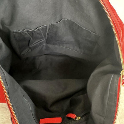 GIVENCHY Hand Shoulder Bag Tote Purse 2way Nightingale Leather Red Authentic