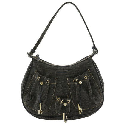 GIVENCHY Accessory Pouch Shoulder Bag Purse Denim Navy Authentic