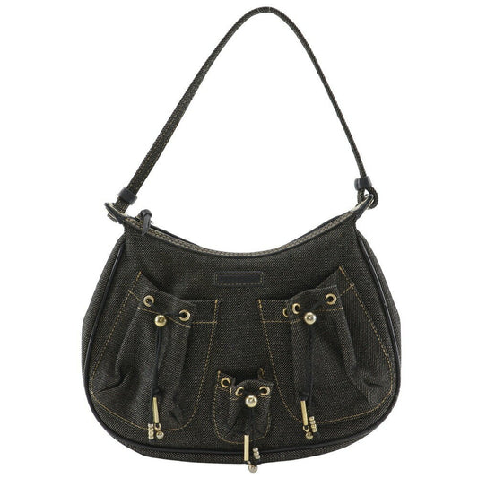 GIVENCHY Accessory Pouch Shoulder Bag Purse Denim Navy Authentic